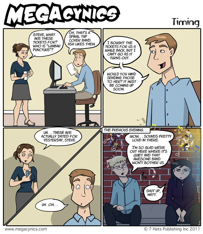 MegaCynics: Timing (Sep 23, 2011)