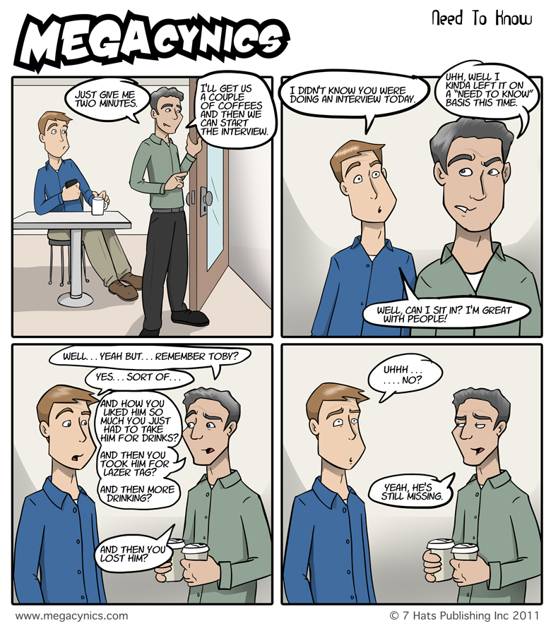 MegaCynics: Need to Know (Nov 9, 2011)