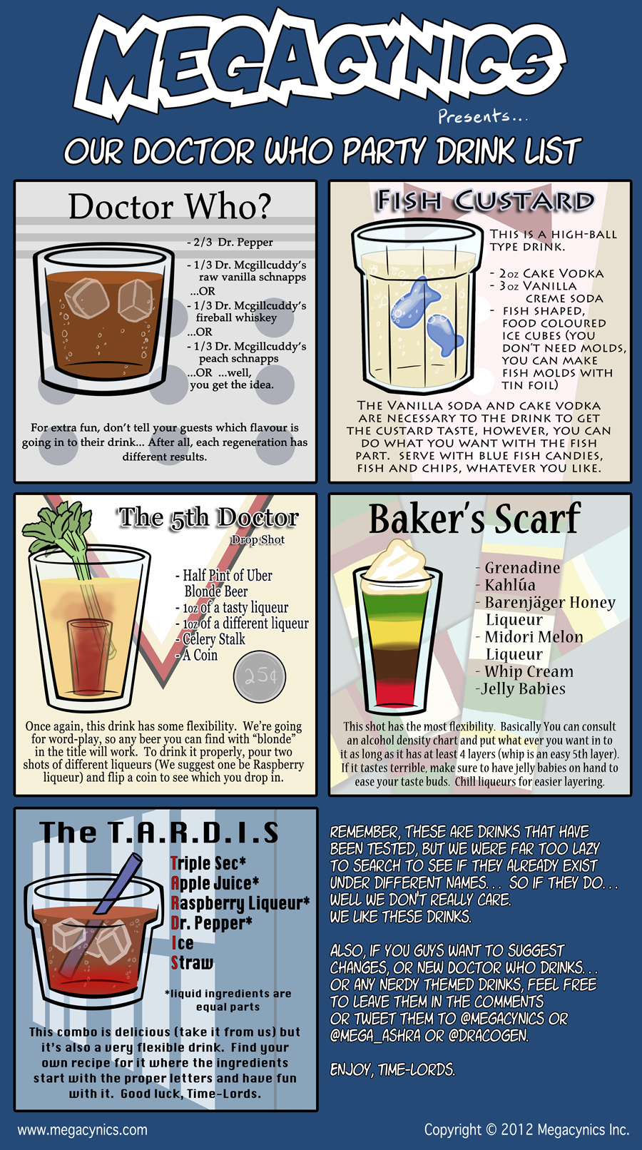 MegaCynics: Doctor Who Drink List (May 25, 2012)