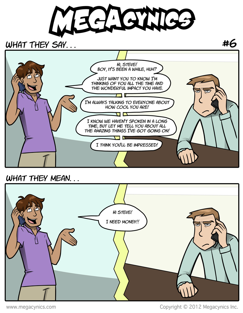 MegaCynics: What They Say #6 (Sep 24, 2012)