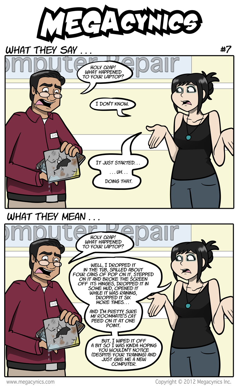 MegaCynics: What They Say #7 (Oct 10, 2012)