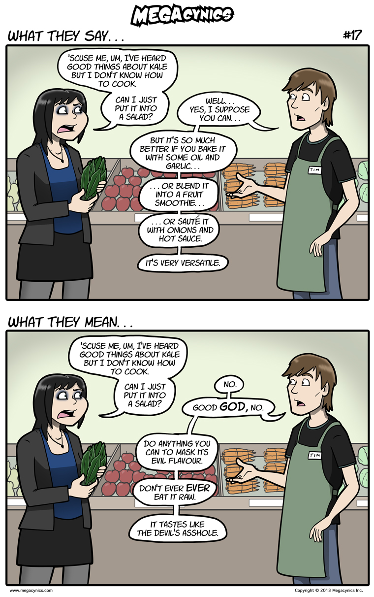 MegaCynics: What They Say #17 (Oct 25, 2013)
