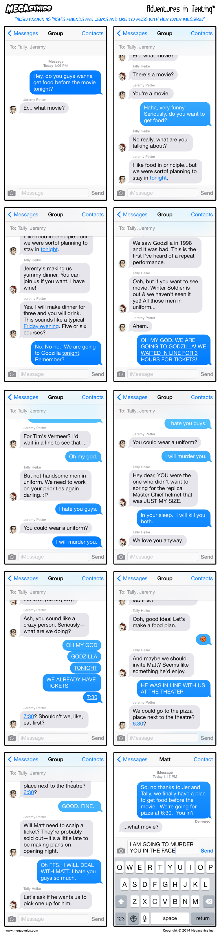 MegaCynics: Adventures in Texting (May 16, 2014)