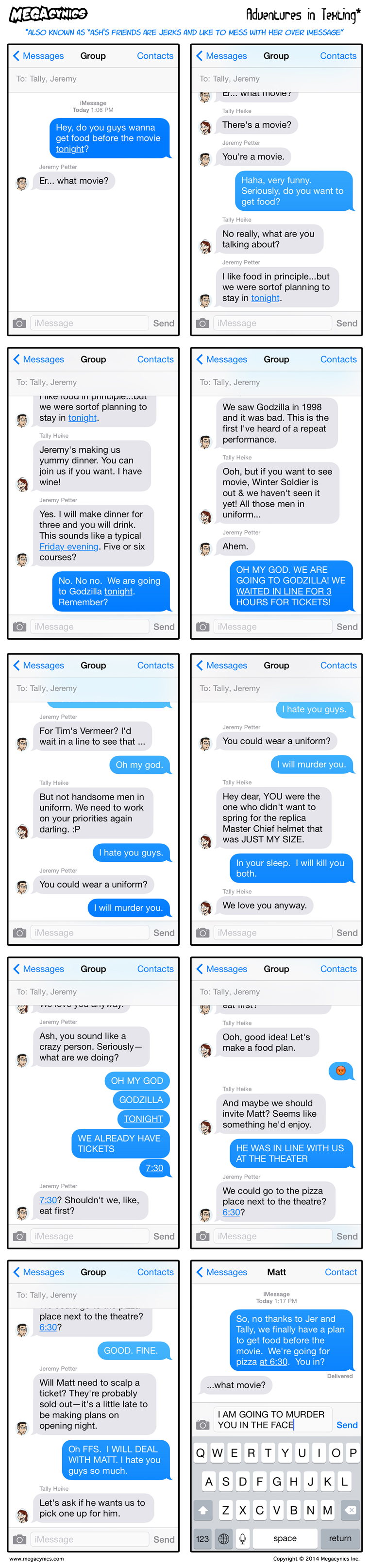 MegaCynics :: Adventures in Texting