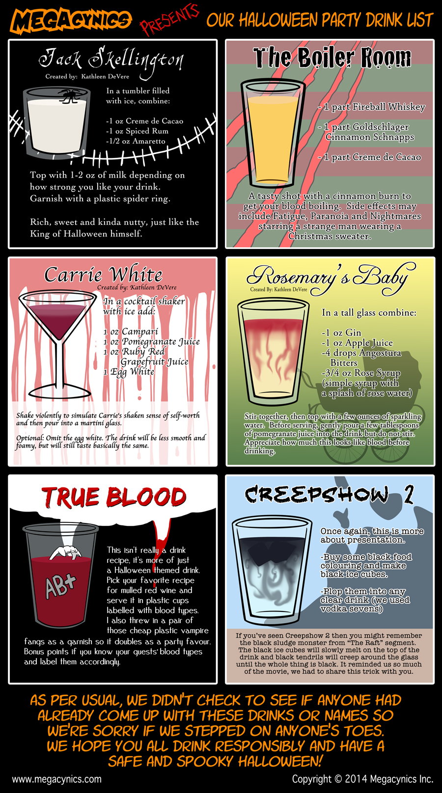 MegaCynics :: Halloween Drink List