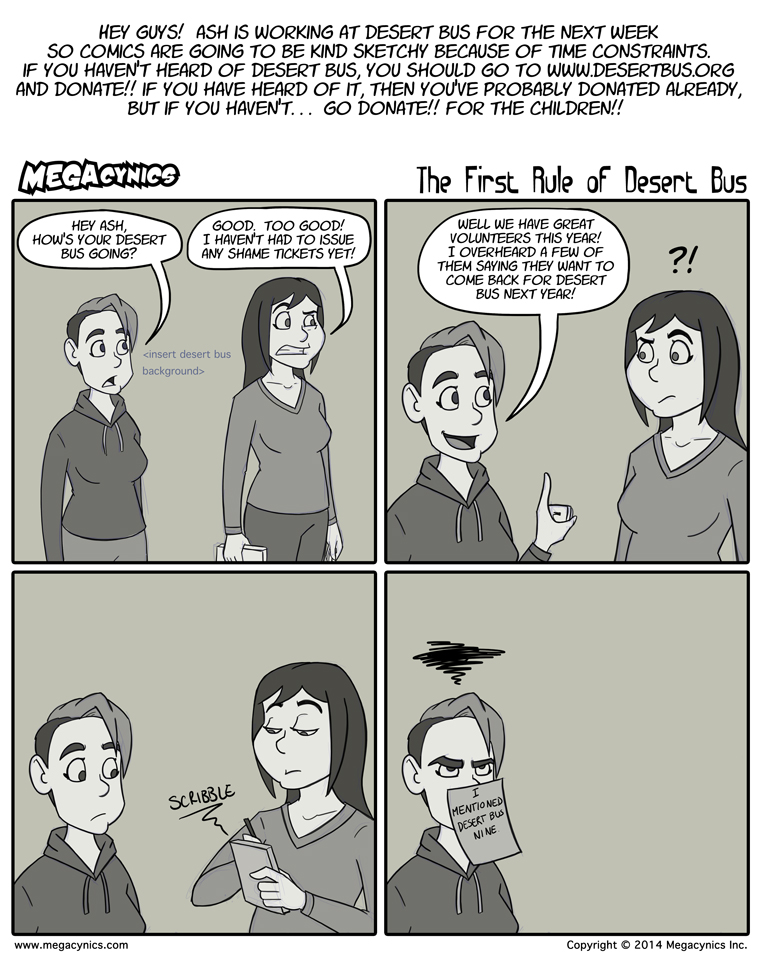 MegaCynics: The First Rule of Desert Bus (Nov 14, 2014)