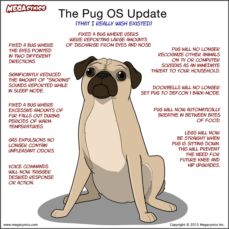 MegaCynics: Pug OS Update (Apr 3, 2015)