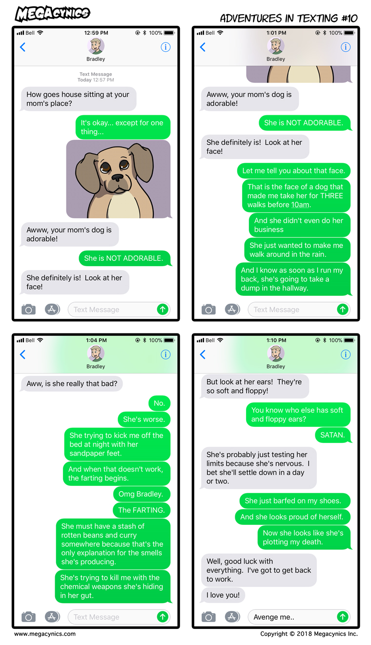 MegaCynics: Adventures in Texting #10 (Mar 30, 2018)